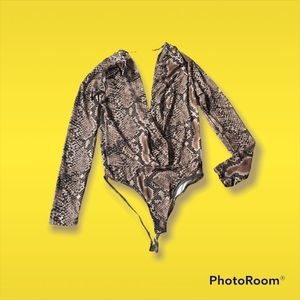 Zara Fuax snake skin pattern Jumper